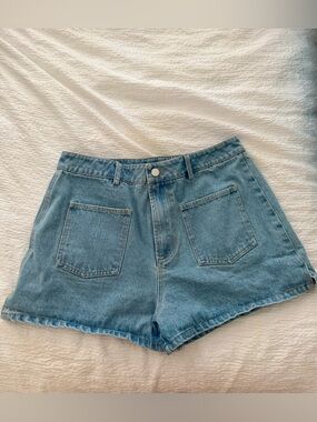 MOD Women’s Light Blue Denim Shorts - Casual High-Waist Pocket Shorts